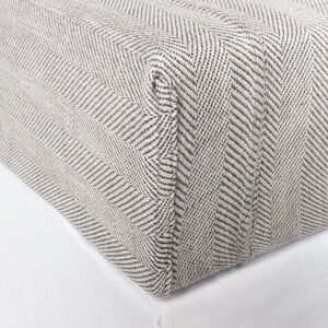 NWT BOX SPRING COVER, LOGAN, GREY,‎ QUEEN